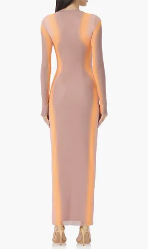 AFRM Long Sleeve Mesh Maxi Dress XS NWT thumbnail 5