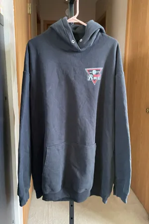Women's Black Red Graphic Hoodie L thumbnail 1