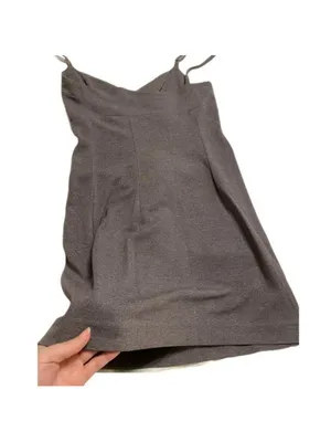 BCBG Gray Sleeveless Dress BCBG grey spaghetti strap dress adjustable straps S thumbnail 7