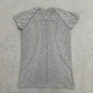 Lululemon x Peloton Swiftly Short Sleeve T Shirt Gray Athletic Workout Women's 8 thumbnail 2