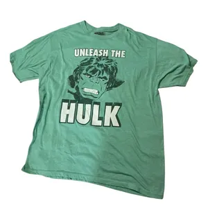 Marvel The Incredible Hulk T-Shirt Mens XL Green Unleash The Hulk Graphic Tee thumbnail 1
