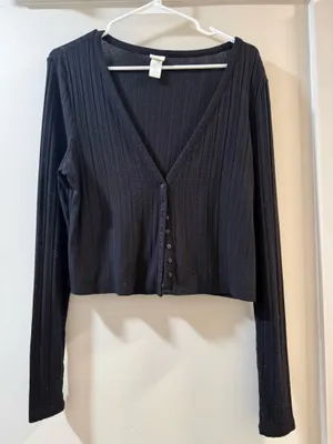 H&M Black Cardigan thumbnail 1