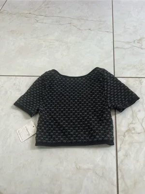 NWT Intimately Free People Black Short Sleeve Shirt Size XS/S thumbnail 5
