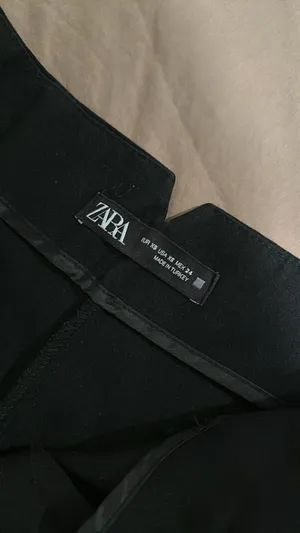 ZARA Black High-Waisted Pants thumbnail 4