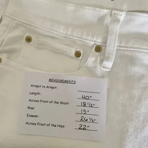 NWT!! J. CREW '96 Slim Wide Jeans Retro Raw Hems Solid White Preppy Frayed 33 thumbnail 15