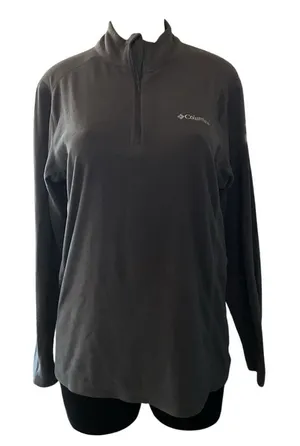 Columbia Fleece Pullover Women’s M Gray 1/4 Zip Long Sleeve Outdoor Jacket thumbnail 1