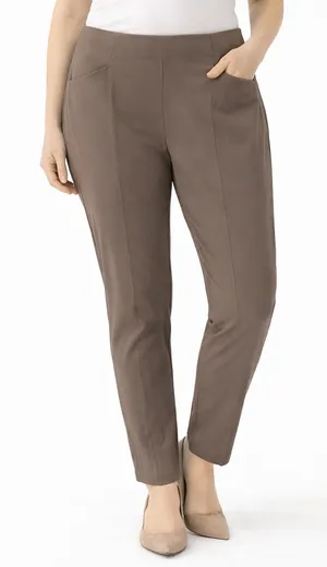 Ophelia Roe Elegant Brown Women's Pants thumbnail 1