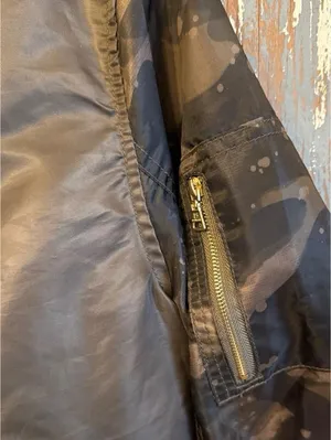 Women's South Pole Army Green Bomber Jacket size Large thumbnail 3