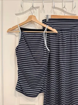 OGL stripe skirt set Blue thumbnail 4