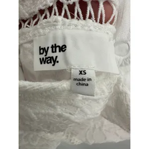 By The Way Revolve White Floral Lace Sleeveless Romper XS Bridal Bachelorette‎ thumbnail 8