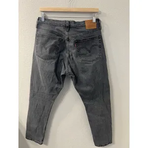 Levi's‎ 501 Black Distressed Button Fly High rise Jeans Womens Size W30 L28 thumbnail 2