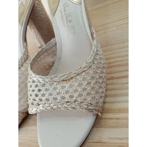 Antonio Melani x The Nat Note Woven Raffia Mesh Block Heel Mules Size 7.5M thumbnail 7