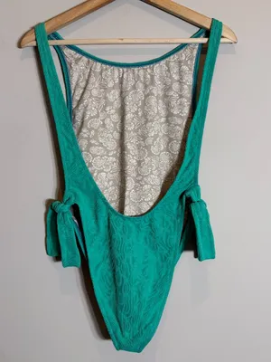 Free People free-est Pamela One Piece Swimsuit Women's Medium Mermaid Green NWT thumbnail 11