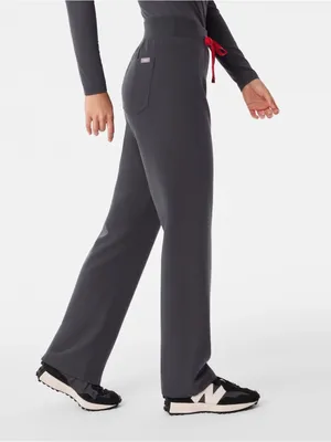 Figs Livingston High-Rise Straight-Leg Scrub Pant Charcoal Gray thumbnail 8