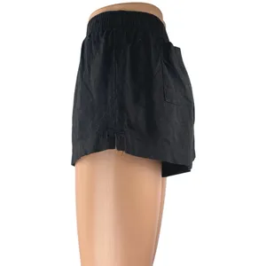 Princess Polly Women's Black Linen Elastic Waist Casual Lounge Shorts Size 4 thumbnail 3