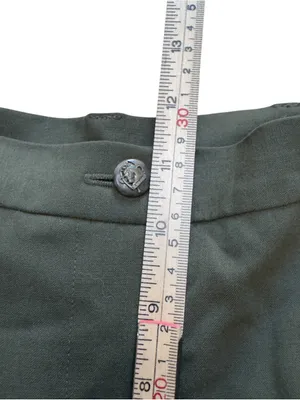 Lauren Ralph Lauren Womens 4 Olive Green Worsted Wool Wide Leg Trouser Pants EUC thumbnail 11