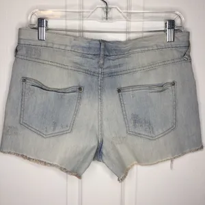 Free People Distressed Denim Shorts Light Wash thumbnail 11