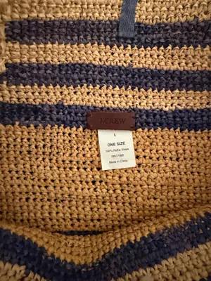 J.Crew Beach Bag Straw thumbnail 3
