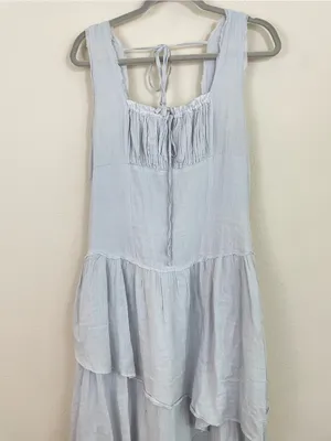Free People In My Dreams Midi Dress in Pearl Blue Size Large thumbnail 4