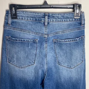 New KanCan Signature Baggy Fit Stretch Distressed Cropped Jeans size 26 thumbnail 5