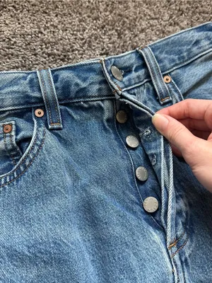 Denim Forum Women's Light Blue Joni High Rise Loose Straight Jeans thumbnail 3