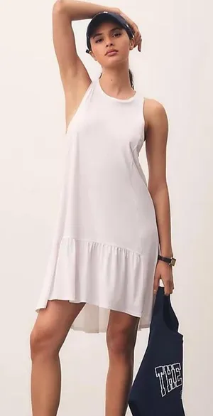 NWT Sweaty Betty white tennis dress size M #tennis #activewear thumbnail 1