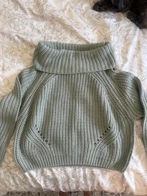 Moon and Madison Green Knit Sweater thumbnail 3