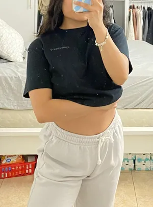 Converse Black Cropped Top thumbnail 1