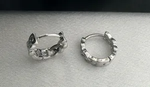 Small Silver Hoop Earrings for Men Women Streetwear Unisex Style thumbnail 3