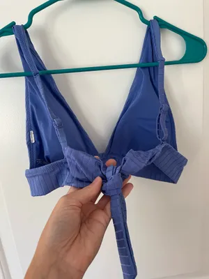 Aerie Blue Striped Bikini Top thumbnail 4