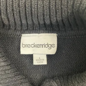 Breckenridge Sweater Vest Women L Black Pumpkin Fall Leaves Autumn Sleeveless thumbnail 3
