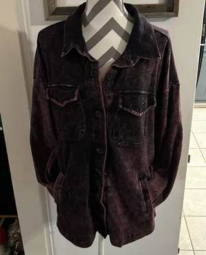 Zenana dyed button down thumbnail 1