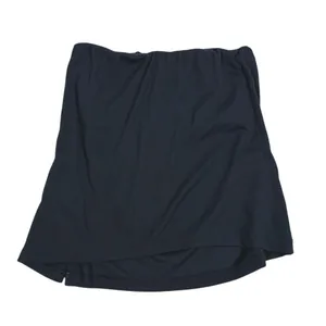 Abercrombie & Fitch Ribbed Strapless Top Slit Size S Black Minimal Y2K Going Out thumbnail 3
