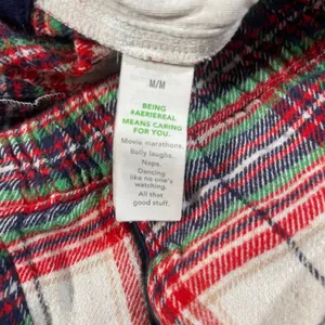 Aerie Red White Plaid Ruffle Hem Boxer Pajama Shorts Womens Medium thumbnail 4