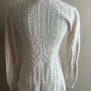 Vintage Gap wool blend open cable knit v neck cardigan medium thumbnail 11