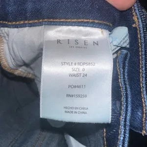 Risen flared stretchy 0/24 distressed boutique jeans thumbnail 3