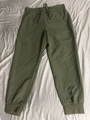 Prologue Olive Drawstring Jogger Pants Size S thumbnail 1