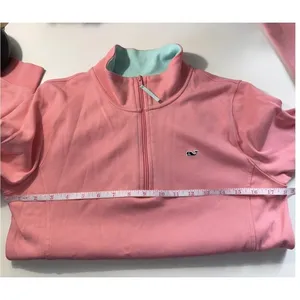 Vineyard‎ Vines Womens Pink 100% Cotton 1/4 Zip Shep Shirt Pullover Sweater S thumbnail 7