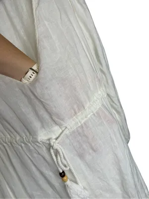 ✨Joie White Sheer Beach Cover Up Tassel Tie Midi Dress‎ Small Boho✨ thumbnail 5