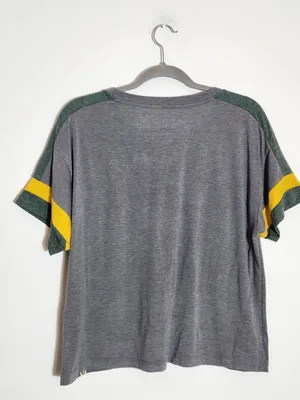 Colosseum Womens Distressed Baylor Bears Gray Boxy Fit Shirt Size Large thumbnail 4