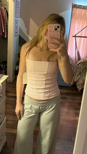 Target bilogilates bow corset tank top thumbnail 1