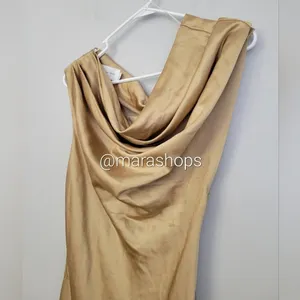 Significant Other Erika Tan Satin Dress thumbnail 6