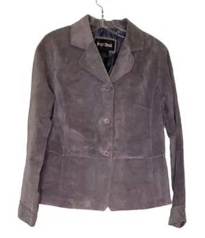 Brandon Thomas Leather Jacket Size Small Purple thumbnail 1