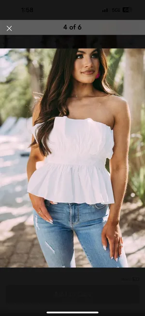 These Three Boutique Ruffled Tube Top thumbnail 1