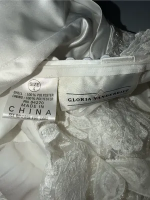 Beautiful Vintage 90s Gloria Vanderbilt Empire Waist Wedding Gown thumbnail 6