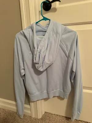 Nike cropped hoodie blue thumbnail 2