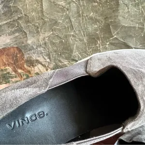 Vince Warren Grey Suede Platform Slip On Sneakers 8.5 thumbnail 6