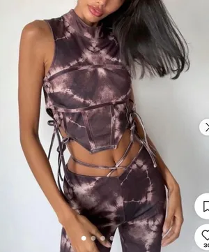 ❤️I.AM.GIA evie tie dye crop top thumbnail 1