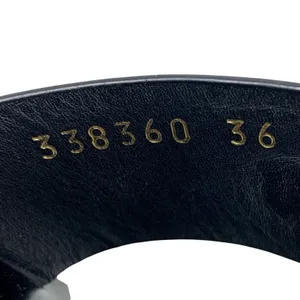 Gucci Horsebit Black Leather Thong Flat Sandals EU 36 Made in Italy thumbnail 6