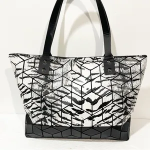 Patrizia‎ Luca Two Tone Geo Tote Bag Zebra Black thumbnail 5